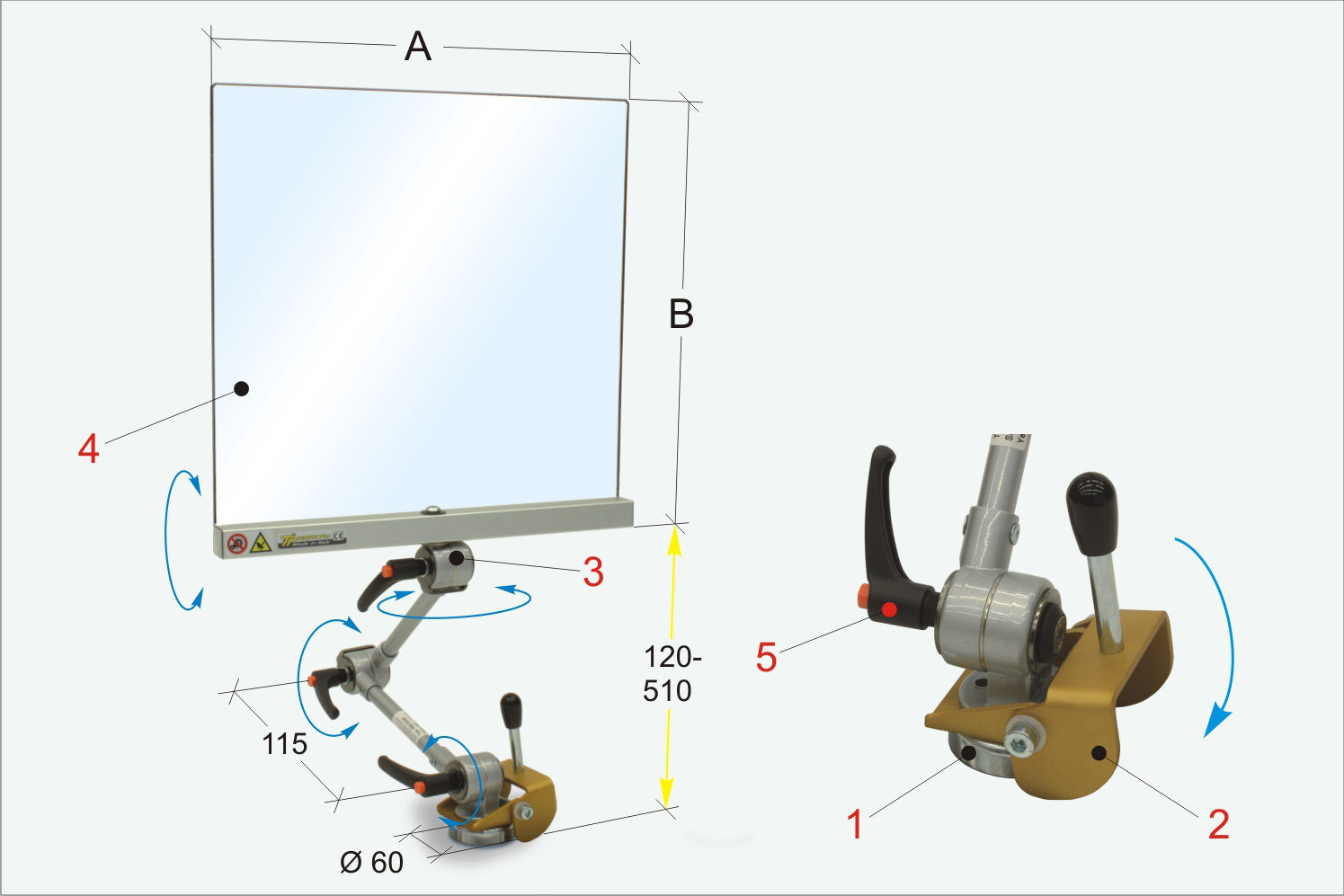 Base Safety Screens for Lathes Framework